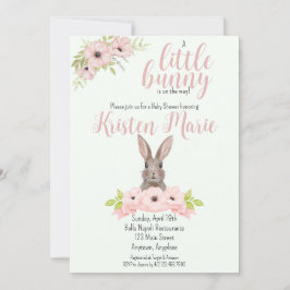 Bjud in Bunny Baby Shower-inbjudan Inbjudningar