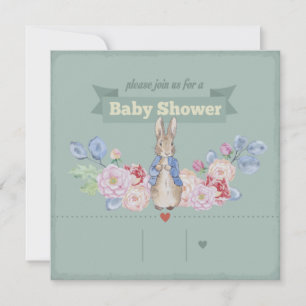 Bjud in Bunny Baby Shower-inbjudan Julkort