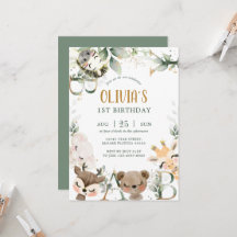 Bjud in födelsedagsinbjudan till skogskontakter