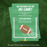 Bjud in fotbollspartiet Big Game Watch<br><div class="desc">Inbjudan alla dina ynkliga vänner till din speldag party med dessa inbjudningar till anpassadet - perfekt för speldagsinbjudningar,  skräddarsydda inbjudningar och mycket mer. Se MATCHING underlägg,  pappert tallrikar,  servetter och annat i vår affär.</div>
