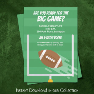Bjud in fotbollspartiet Big Game Watch