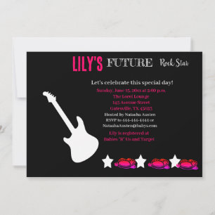 Bjud in framtida Rocker Baby Shower Inbjudningar