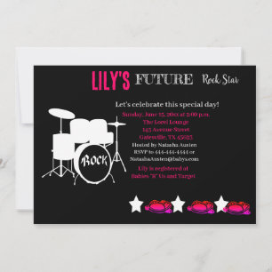 Bjud in framtida Rocker Baby Shower Inbjudningar