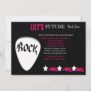 Bjud in framtida Rocker Baby Shower Inbjudningar