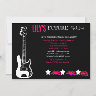 Bjud in framtida Rocker Baby Shower Inbjudningar