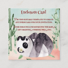 Bjud in Gender för spädbarnshuggare för Cute Tumbl Tilläggskort