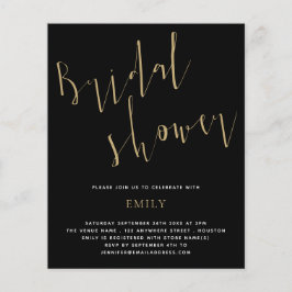 Bjud in Guld Black i med budgetskript-Möhippa