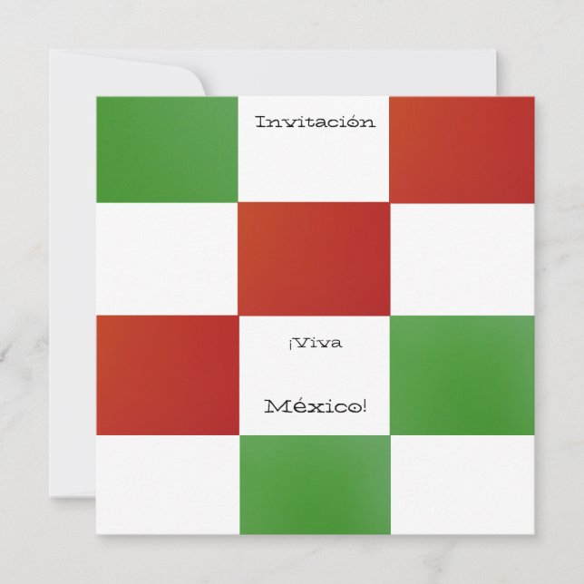Bjud in - ja, Viva México! - Fiesta de Cumpleaños Inbjudningar (Framsida)