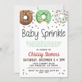 Bjud in julklapp Donut Baby, Sprinkle Shower-inbju Inbjudningar