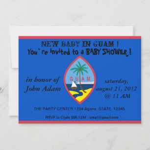 Bjud in med Flagga av Guam Inbjudningar