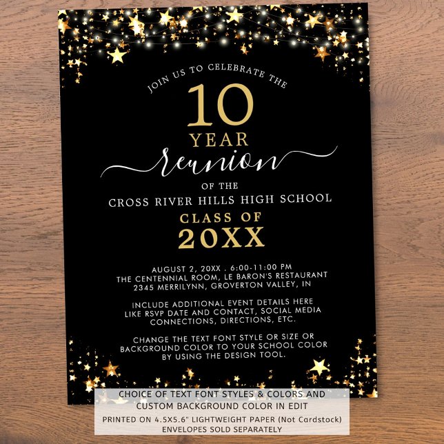 Bjud in Reunion Black Guld-stjärnor i budgetklass (Skapare uppladdad)