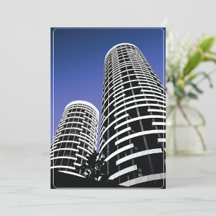 Bjud in Skyscraper i ort Inbjudningar