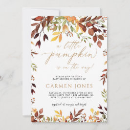 Bjud in småbarnshuggare för hösthösten inbjudningar