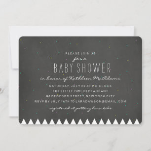 Bjud in Starry Mountain Baby Shower Inbjudningar