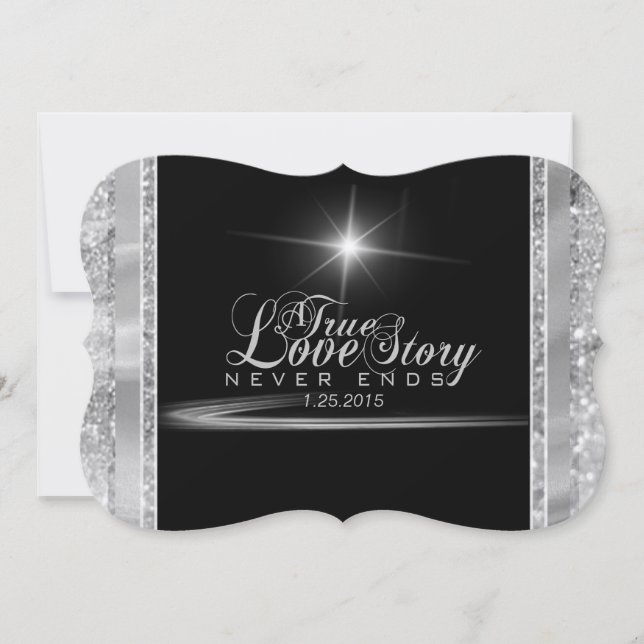 Bjud in svart färgdiameter inbjudningar (Framsida)