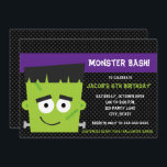 Bjud in till taloky Friend Halloween Birthday Inbjudningar<br><div class="desc">Frankenstein bjuder in perfekt till en Halloween-födelsedagsinbjudan. Matchande objekt tillgängliga vid anteckningsbara utskrifter</div>
