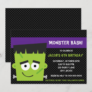 Bjud in till taloky Friend Halloween Birthday Inbjudningar
