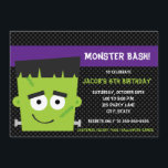 Bjud in till taloky Friend Halloween Birthday Inbjudningar<br><div class="desc">Frankenstein bjuder in perfekt till en Halloween-födelsedagsinbjudan.  Matchande objekt tillgängliga vid anteckningsbara utskrifter</div>