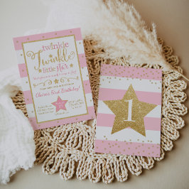 Bjud in Twinkle Little Star Birthday-inbjudan Inbjudningar