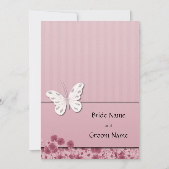 Bjud- och blomsterinbjudan inbjudningar (Framsida)