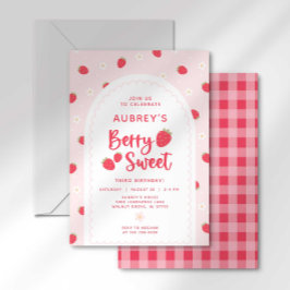 Bjud på Berry Sweet Birthday Inbjudningar