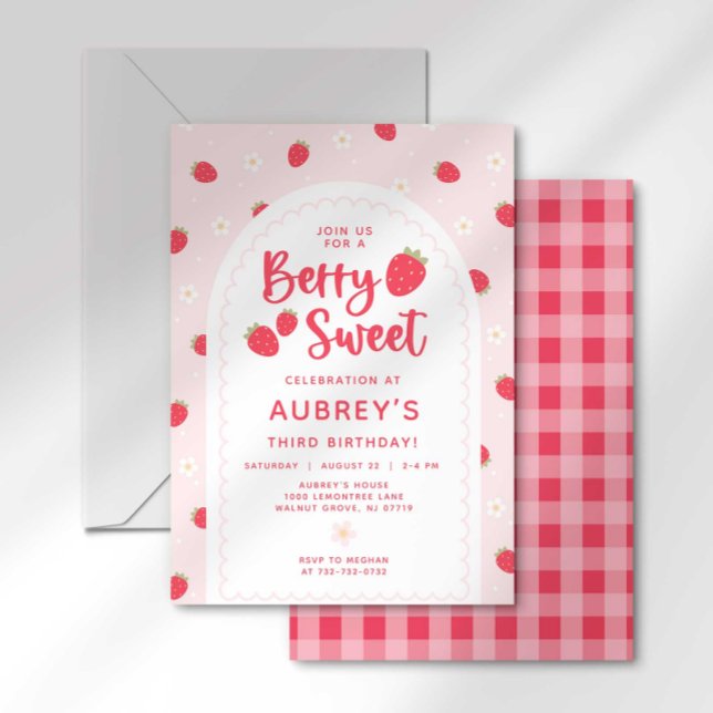 Bjud på Berry Sweet Birthday Inbjudningar (Skapare uppladdad)