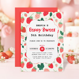 Bjud på Berry Sweet Birthday Inbjudningar