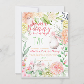 Bjud på Bunny Birthday-inbjudan