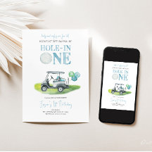 Bjud på födelsedagen för hål-in-One Mini Golf Boy