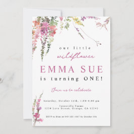 Bjud på födelsedagen för vår Meadow Wildblomma Meddelande