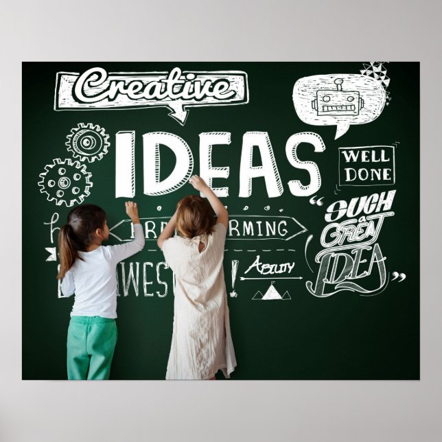 Bjud på födelsedagen i leksak-tavlan poster (Framsidan)