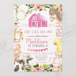 Bjud på födelsedagstid för flickor inbjudningar