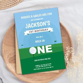 Bjud på Golf Boy Birthday bjudande Inbjudningar