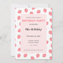 Bjud på jordgubbsdagen inbjudningar