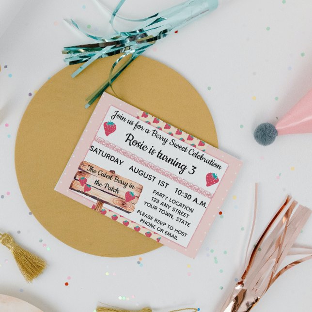 Bjud på jordgubbsdagen inbjudningar (Skapare uppladdad)