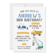 Bjud på modern byggplats på födelsedagen