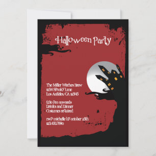 Bjud till Spooky Backe Halloween fest Inbjudningar
