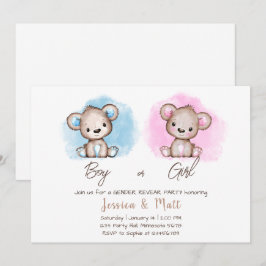 Bjuda eller Gender för att visa festinbjudan Inbjudningar