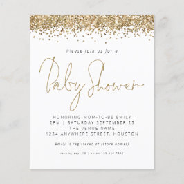 Bjuda in babyskor för Guld Glitter