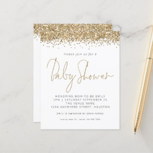 Bjuda in babyskor för Guld Glitter