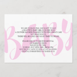 Bjuda in babyskor inbjudningar