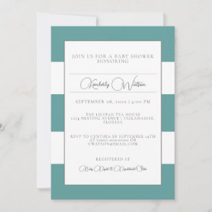 Bjuda in Bebisdusch-skjortor Inbjudningar