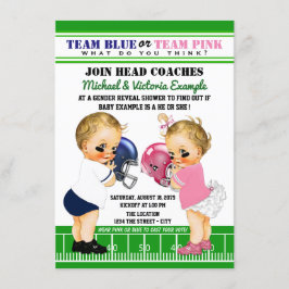 Bjuda in fotbollsprogram för visning av Gender Inbjudningar