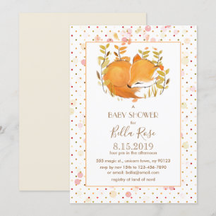 Bjuda in fox-babyskor i Unge Inbjudningar