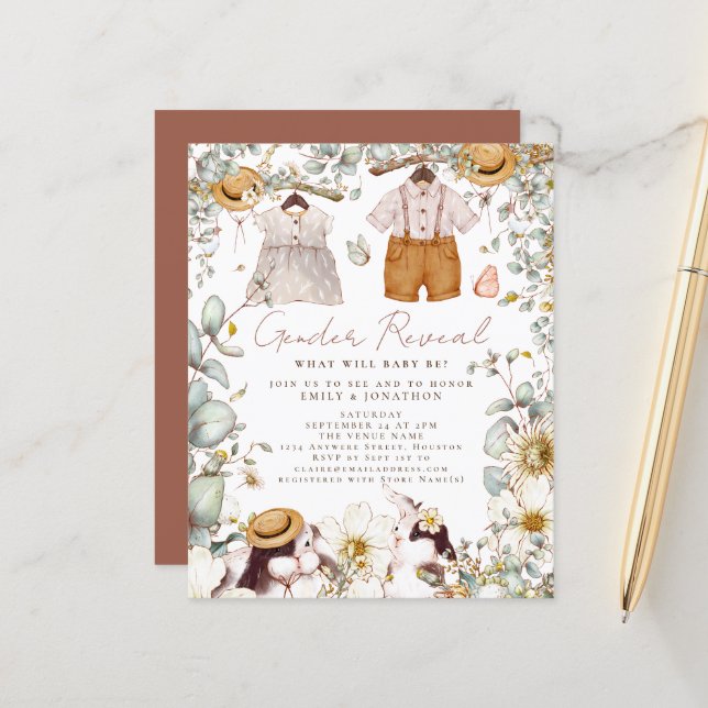 Bjuda in Gender för att visa gamla babyskor (Fram/Back In Situ)