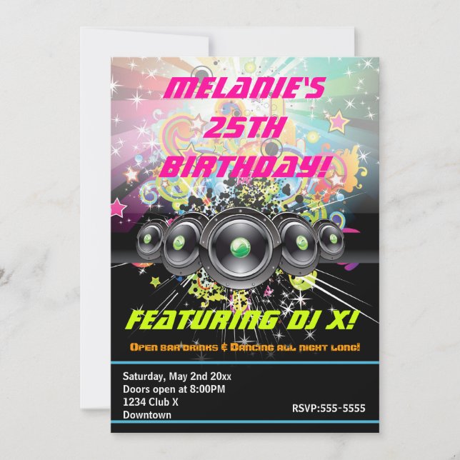 Bjuda in Hip hop--anhängare till Urban Klubb Inbjudningar (Framsida)