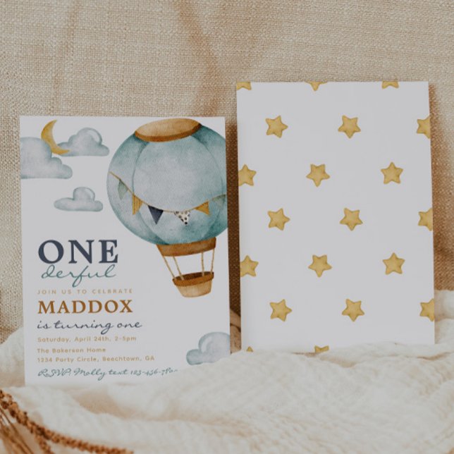 Bjuda in Luftballonger på födelsedagen Inbjudningar (Skapare uppladdad)