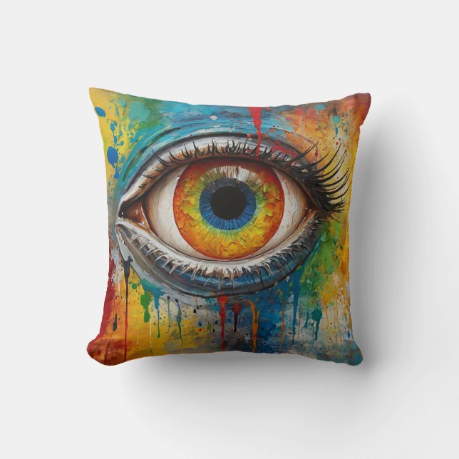 bjuda in öga kudde (Framsida)