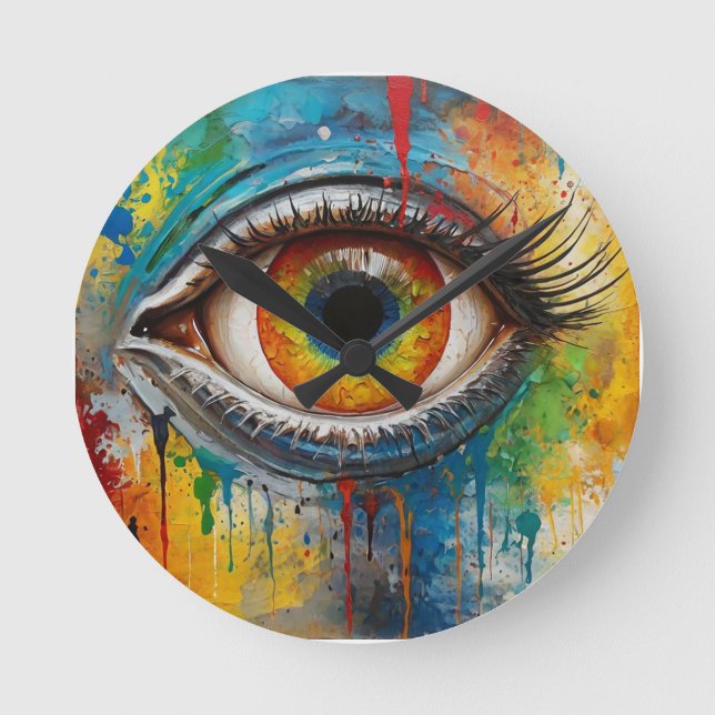 bjuda in öga rund klocka (Framsida)