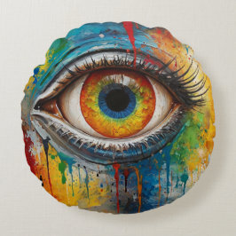 bjuda in öga rund kudde